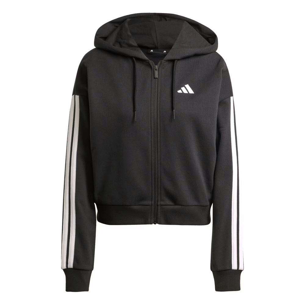 adidas Damen 3-Streifen Kapuzenjacke