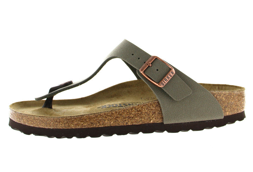 Birkenstock Pantolette Gizeh in stone