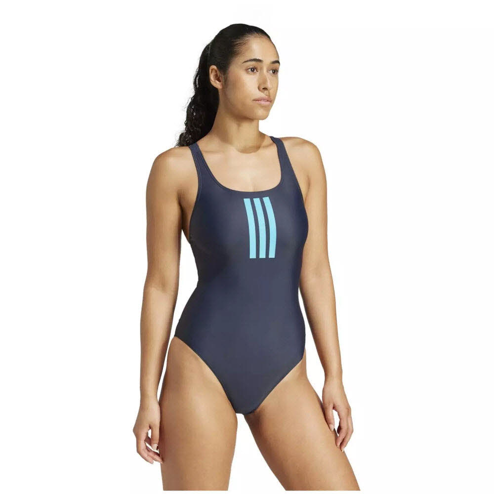 adidas Damen Badeanzug 3-Streifen V-Back