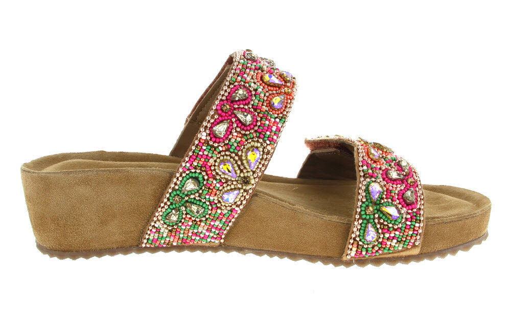 Lazamani Damen Pantolette mit Keilsohle