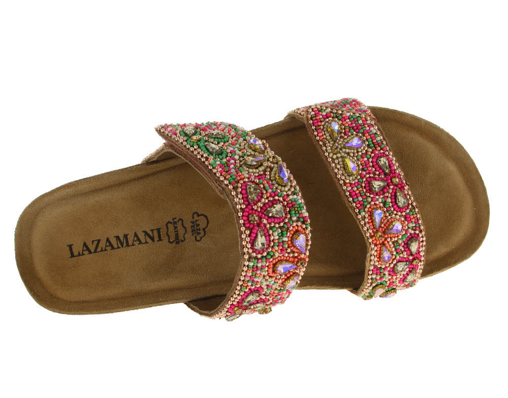Lazamani Damen Pantolette mit Keilsohle
