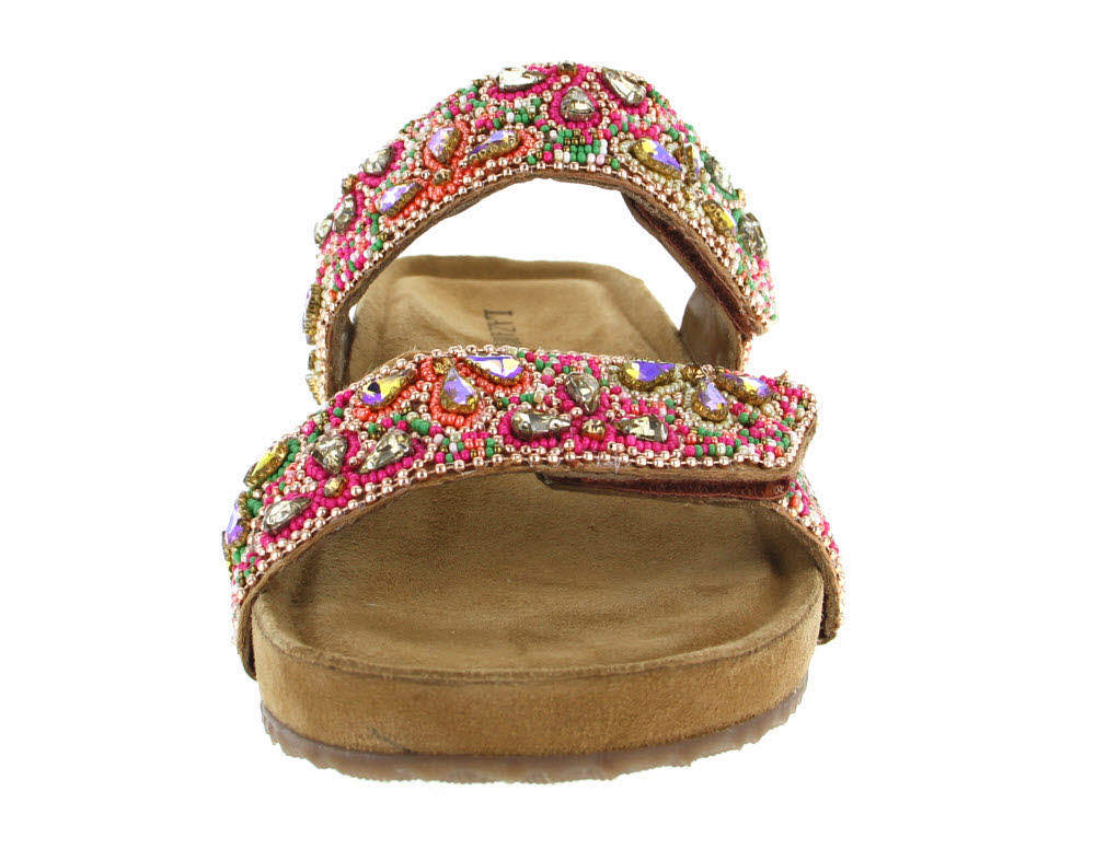 Lazamani Damen Pantolette mit Keilsohle