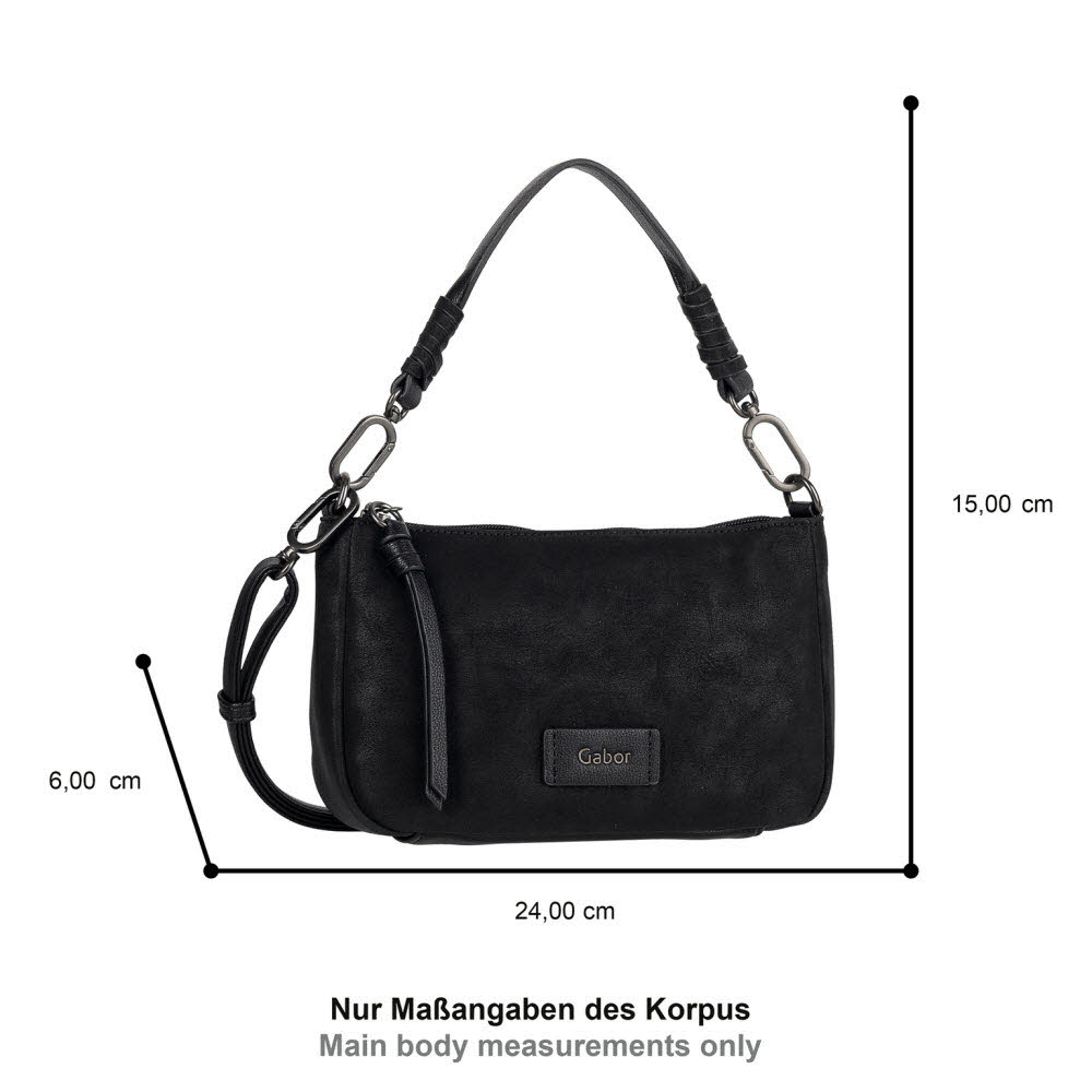 Gabor Umhängetasche LIDA schwarz