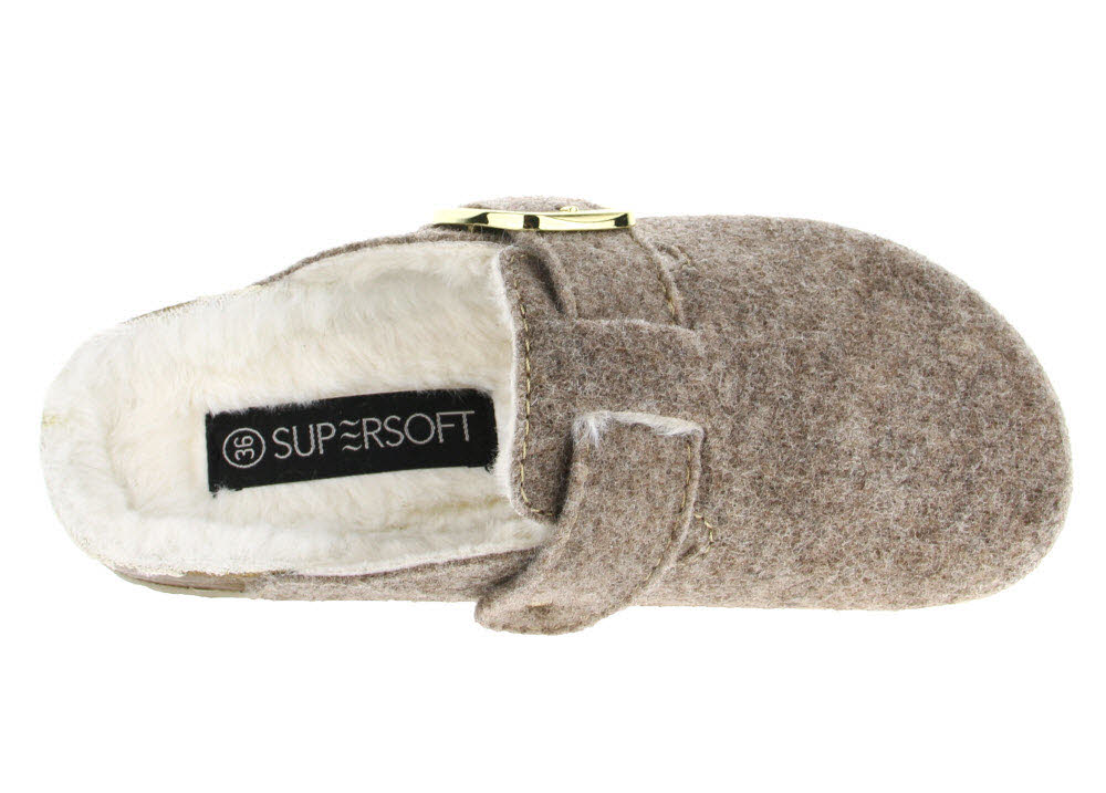 Supersoft Hausschuhe/Clogs mit Fußbett