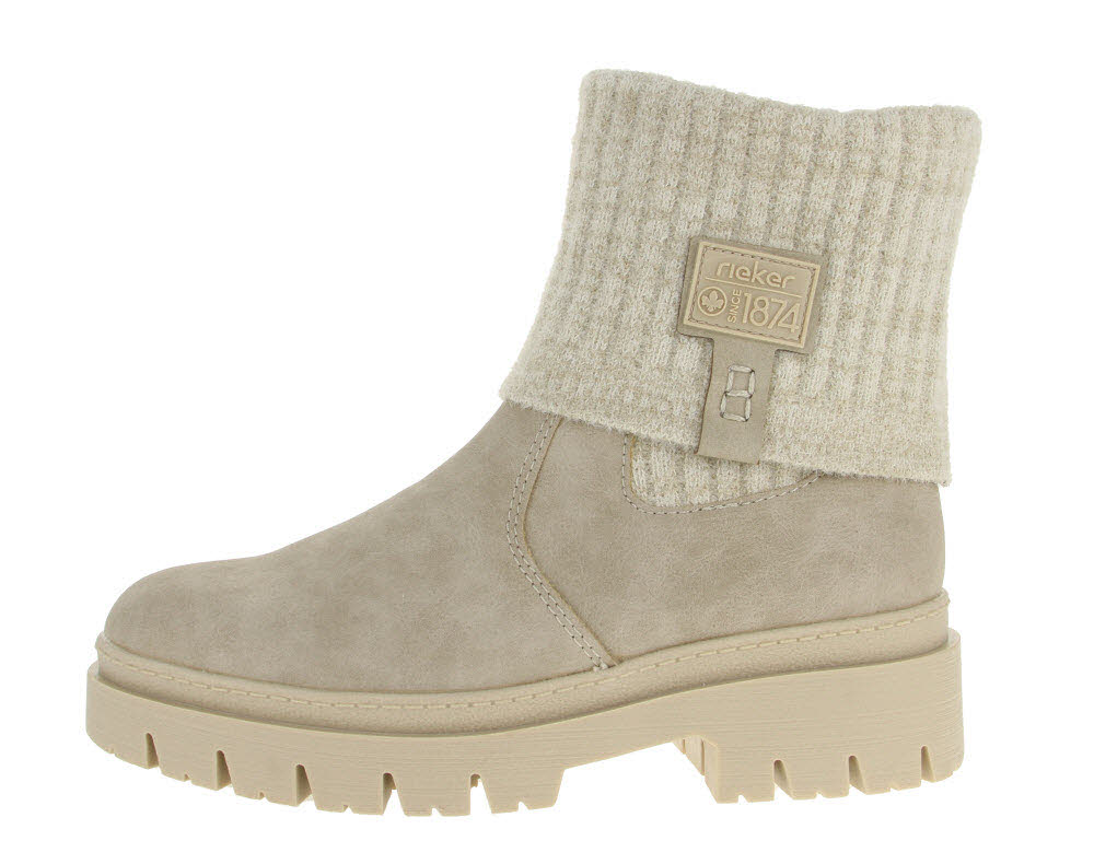 Rieker Damen Stiefel mit Krempelschaft