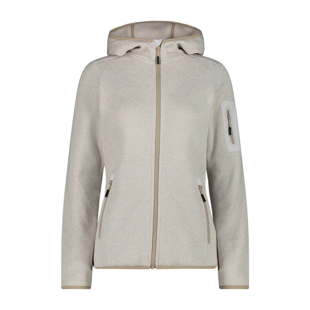 CMP Damen Fleecejacke Knit-Tech Kapuze