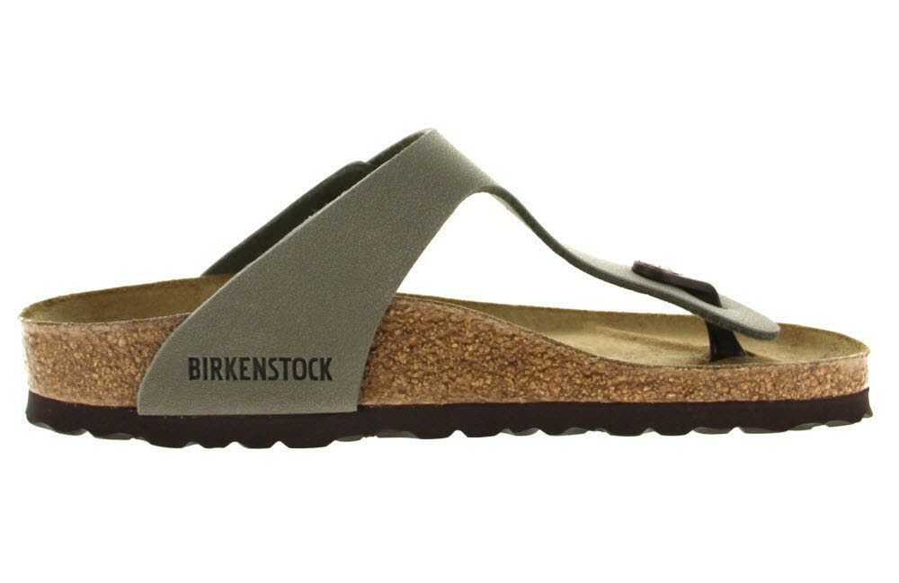 Birkenstock Pantolette Gizeh in stone