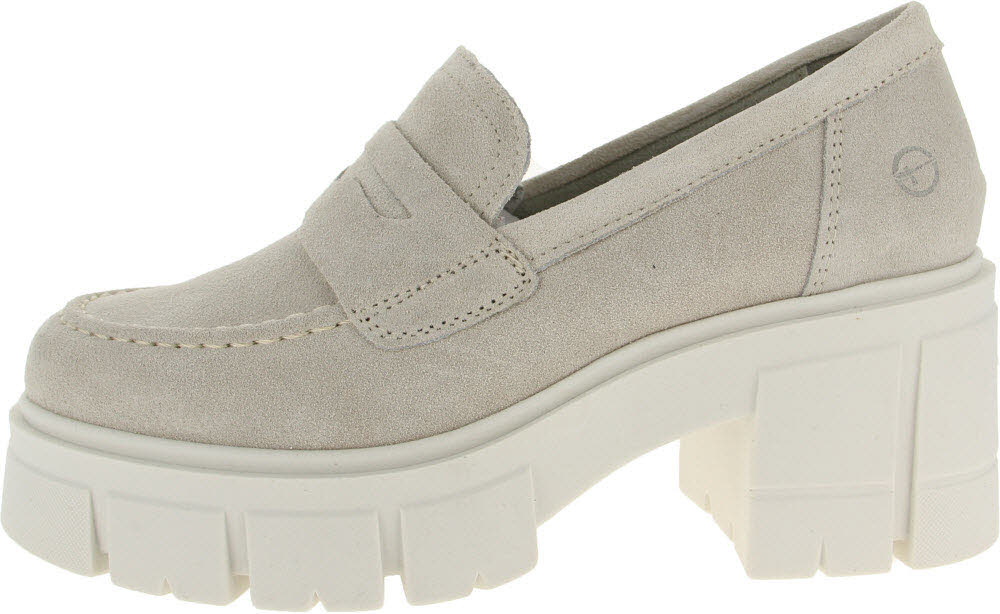 Tamaris Damen Loafer mit Blockabsat