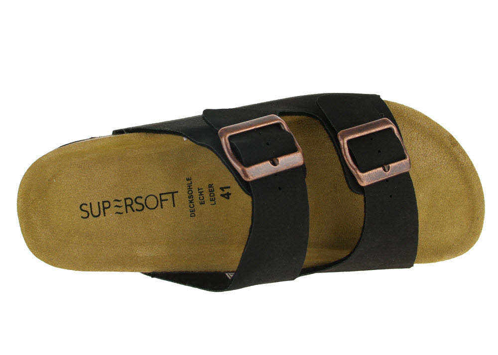 Supersoft Herren Pantolette mit Fußbett