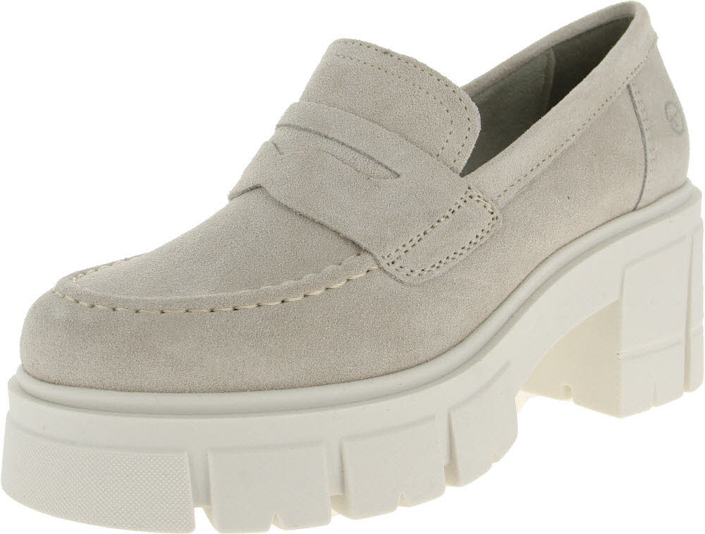 Tamaris Damen Loafer mit Blockabsat