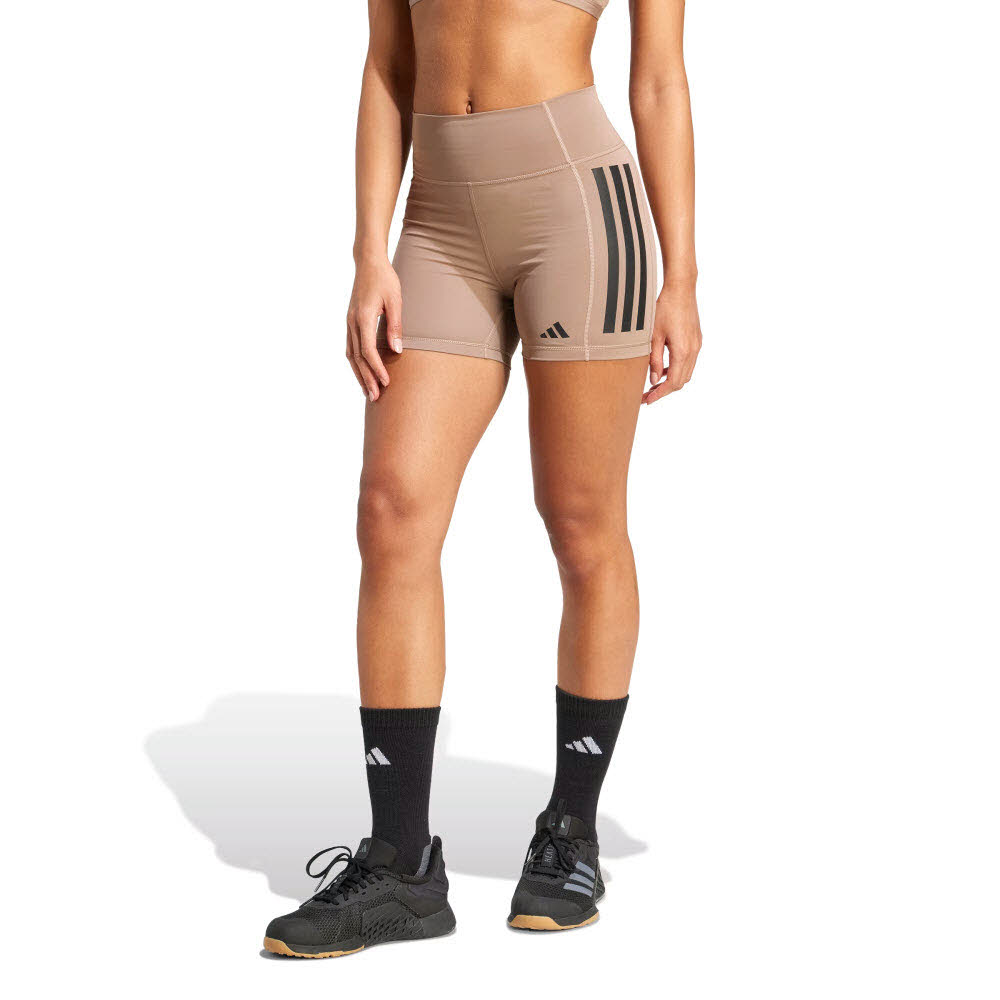 adidas Damen Optimé 3-Stripes 1/4 Short