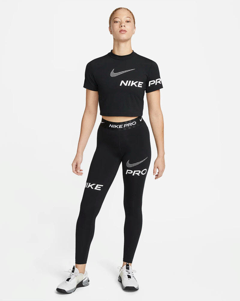 NIKE PRO DRI-FIT WOMEN'S MID-R,BLA