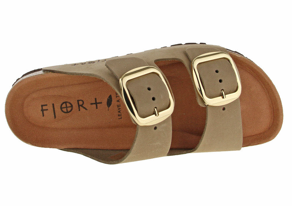 Fjort Damen Pantolette mit Fußbett