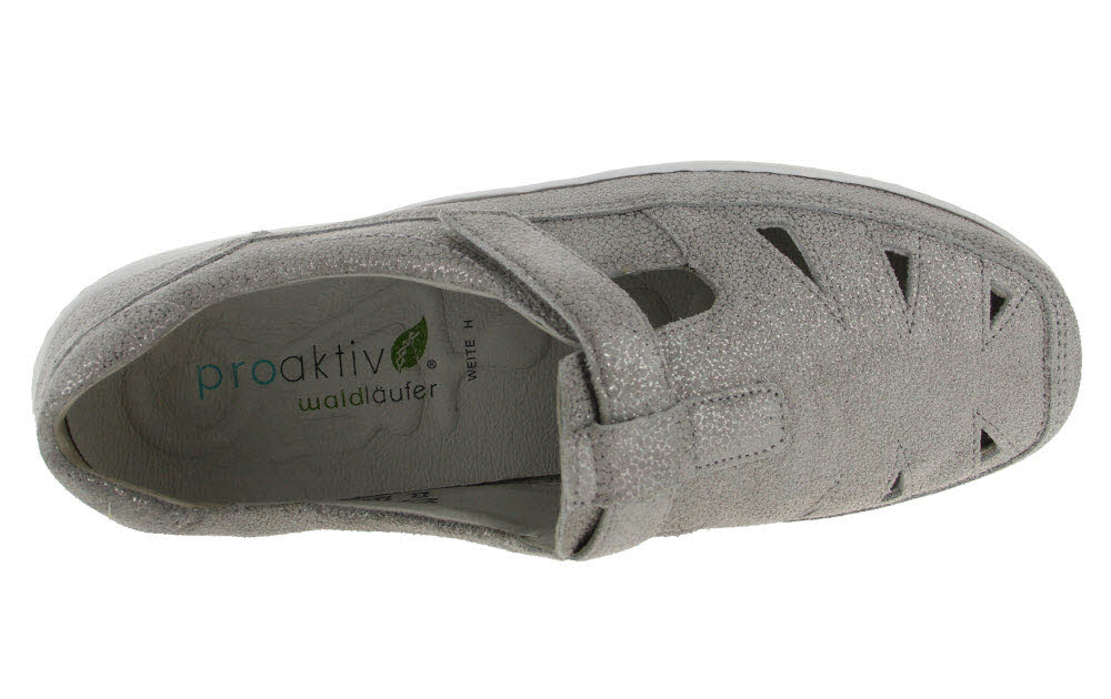 Waldläufer Damen  Slipper mit Klettv.