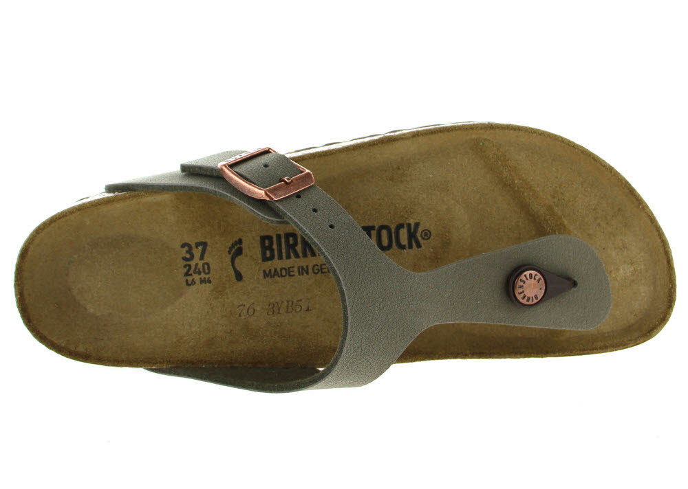 Birkenstock Pantolette Gizeh in stone