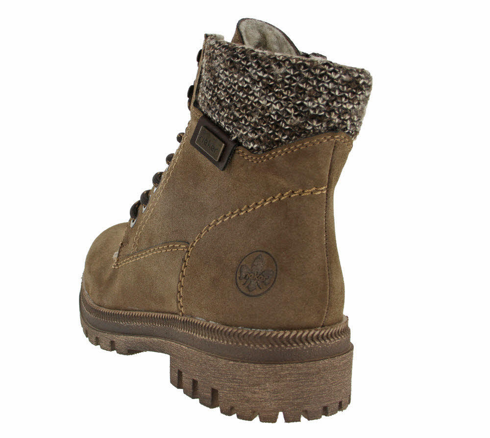 Rieker Damen Schnürboots mit Warmfutter