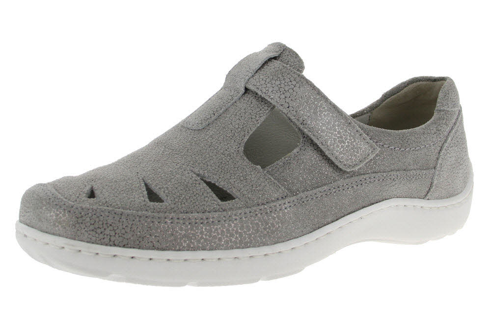 Waldläufer Damen  Slipper mit Klettv.