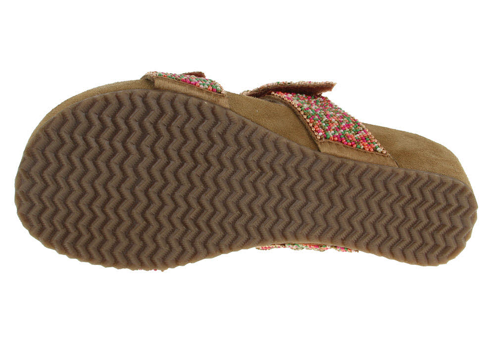 Lazamani Damen Pantolette mit Keilsohle