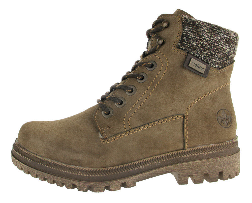 Rieker Damen Schnürboots mit Warmfutter