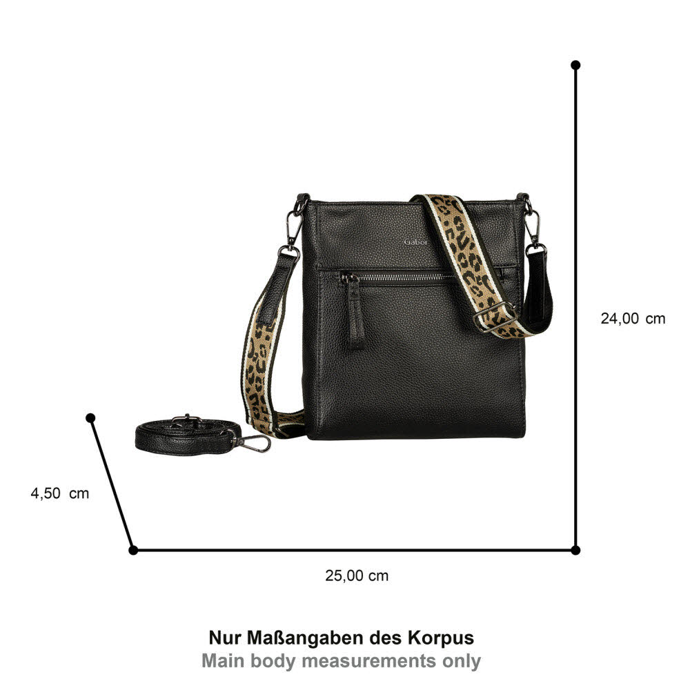 Gabor Umhängetasche SILENA schwarz