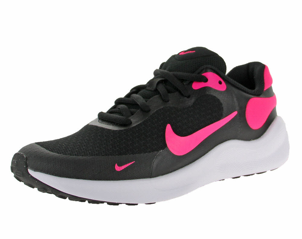 NIKE REVOLUTION 7 (GS),BLACK/H