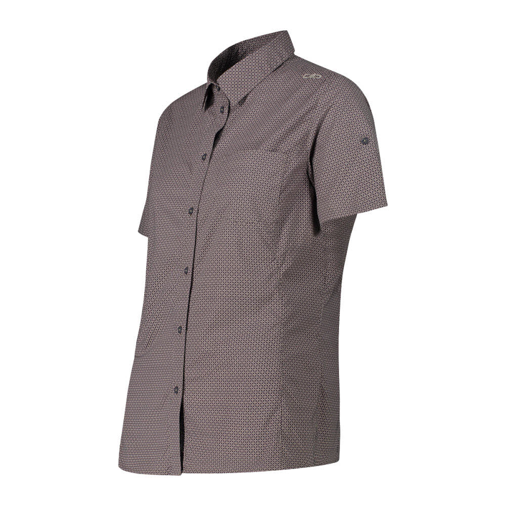 CMP Damen-Kurzarm-Shirt mit floralem Mus